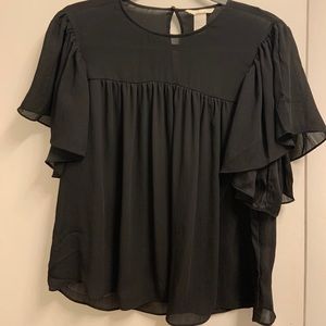 Black sheer H&M blouse